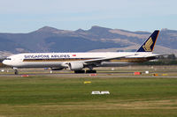 9V-SYG @ NZCH - rolling on 02 as SQ298 to SIN - by Bill Mallinson