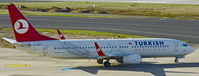 TC-JGV @ EDDL - Turkish Airlines, is here taxiing for departure at Düsseldorf Int'l(EDDL) - by A. Gendorf