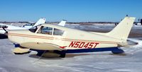 N5045T @ KDVL - Piper PA-28-140 Cherokee on the ramp in Devils Lake,  ND. - by Kreg Anderson