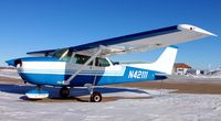 N42111 @ KDVL - Cessna 172M Skyhawk on the ramp in Devils Lake, ND. - by Kreg Anderson