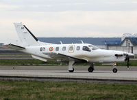 80 @ LFBO - Taxiing holding point rwy 14L for departure... Used now by French Air Force and coded as 'BY' - by Shunn311