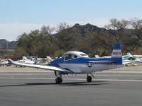 N8667H @ SZP - 1947 North American NAVION, Continental IO-520 285 Hp upgrade, Young Eagles flight, landing roll Rwy 04 - by Doug Robertson