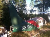 N870R - Found Aircraft fuselage in backyard of house 6 miles from Bunnel, Florida - by Unknown
