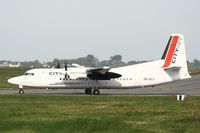 OO-VLJ @ LFRB - Fokker 50, Taxiing to holding point Rwy 07R, Brest-Bretagne Airport (LFRB-BES) - by Yves-Q