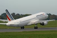 F-GKXE @ LFRB - Airbus A320-214, Take off Rwy 07R,  Brest-Bretagne Airport (LFRB-BES) - by Yves-Q