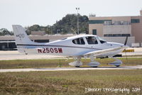 N250SM @ KSRQ - Cirrus SR-20 (N250SM) taxis at Sarasota-Bradenton International Airport - by Donten Photography