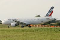 F-GHQJ @ LFRB - Airbus A320-211, Take off run Rwy 25L, Brest-Bretagne Airport (LFRB-BES) - by Yves-Q
