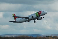 CS-TNG @ EGCC - TAP Portugal Airbus A320-214 CS-TNG taking off from Manchester Airport. - by David Burrell
