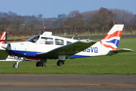 G-BSVG @ EGBW - visitor from Booker - by Chris Hall