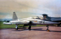 14907 @ EGQL - F-5B Freedom Fighter of 718 Skv Royal Norwegian Air Force on display at the 1970 RAF Leuchars Airshow. - by Peter Nicholson