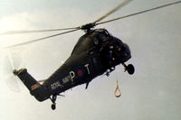 XT764 @ EGXG - Wessex HU.5 of 846 Squadron in action at the 1975 RAF Church Fenton Air Show. - by Peter Nicholson