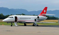 HB-IBH @ LSGG - Dassault Falcon 2000 [42] Geneva~HB 23/07/2004 - by Ray Barber