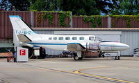 TJ-AHZ @ LSGG - Cessna 441 Coquest II [441-0001] Geneva~HB 23/07/2004 - by Ray Barber