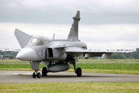 39202 @ EBFN - Flygvapnet JAS39A Gripen fighter at Koksijde Air Base, Belgium - by Henk van Capelle