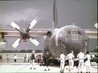 UNKNOWN @ KRND - C-130E On display Randolph - by Ronald Barker