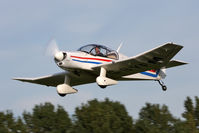 G-BYFM @ EGBR - Jodel DR-1050-M1 at The Real Aeroplane Company's Pre-Hibernation Fly-In, Breighton Airfield, October 2013. - by Malcolm Clarke