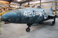 N32313 @ FA08 - Grumman F9F-2 Panther section in Golden Hill Restoration hangars - by Florida Metal