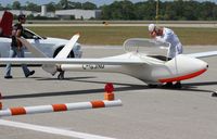 C-GJND @ EVB - Manfred Radius with his glider - by Florida Metal
