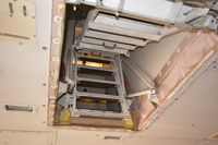 N476MC @ LOWG - AtlasAir B-747 stairs to cockpit - by Paul H