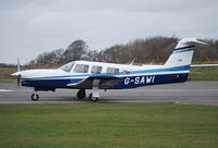 G-SAWI @ EGTU - Piper Turbo Cherokee Lance II at Dunkeswell. Ex OY-CJJ - by moxy