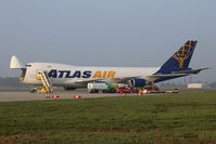 N476MC @ LOWG - Atlas Air (for Etihad Cargo) B.747-400F from Abu Dhabi @GRZ - by Stefan Mager