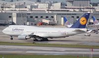 D-ABVZ @ MIA - Lufthansa 747-400 - by Florida Metal