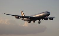 D-AIGS @ MIA - Lufthansa A340-300 - by Florida Metal