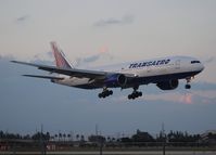 EI-UNX @ MIA - Transaero 777-200 - by Florida Metal