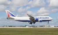 EI-XLM @ MIA - Transaero 747-412 - by Florida Metal