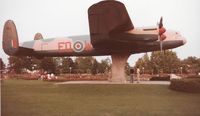 FM212 - Avro Lancaster B10 at Jackson Park Windsor Ontario. Currently at Windsor Airport being restored.  This was taken circa 1983 by my grandfather Louis Dzialo - by Florida Metal