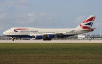 G-BNLS @ MIA - British 747-400 - by Florida Metal