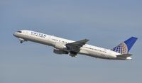 N520UA @ KLAX - Departing LAX on 25R - by Todd Royer