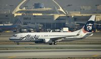 N596AS @ KLAX - Taxiing to gate at LAX - by Todd Royer