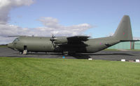 XV214 @ CAX - Hercules C.3, callsign Ascot 617, of the Lyneham Transport Wing as seen at Carlisle in September 2004. - by Peter Nicholson