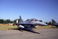 89-0045 @ EBBL - Turkish Air Force F-16D on display at Kleine Brogel Air Base, Belgium - by Henk van Capelle