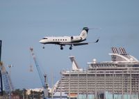 N61WH @ FLL - Gulfstream IV Miami Dolphins - by Florida Metal