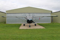 G-CBAR @ X5FB - Stoddard-Hamilton Glastar, Fishburn Airfield UK, September 2013. - by Malcolm Clarke