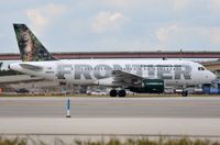 N910FR @ KFLL - Frontier A319 lining-up - by FerryPNL