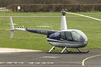 G-BZGO @ EGCB - 2000 Robinson R44 Astro, c/n: 0757 ay City of Manchester Airport - by Terry Fletcher