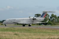 F-GRZJ @ LFRB - Canadair Regional Jet CRJ-702, Taxiing to holding point rwy 25L, Brest-Guipavas Airport (LFRB-BES) - by Yves-Q