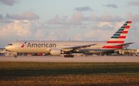 N350AN @ MIA - American 767-300 in new greyhound bus colors - by Florida Metal