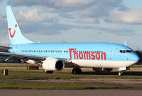 G-TAWF @ EGTE - Exeter International - Thomson Airways - by KellyR115