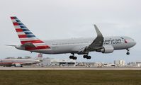 N395AN @ MIA - American 767-300 no longer in One World colors - by Florida Metal