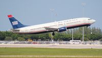 N409US @ PBI - US Airways 737-400 - by Florida Metal