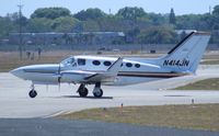 N414JN @ ORL - Cessna 414A - by Florida Metal