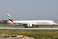 A6-EMP @ LMML - B777 A6-EMP Emirates Airlines. - by Raymond Zammit