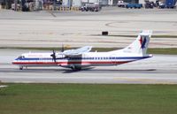 N425MJ @ MIA - American Eagle ATR 72 - by Florida Metal