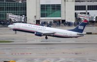 N435US @ MIA - US Airways 737-400 - by Florida Metal