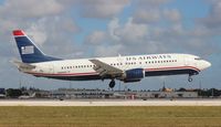 N444US @ MIA - US Airways 737-400 - by Florida Metal