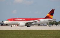 N612MX @ MIA - Avianca A319 - by Florida Metal
